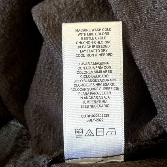 PAMELA LOVE Sheer Maxi Tiered Dress Black Long Sleeves Wednesday Goth Emo Size L - Picture 13 of 14